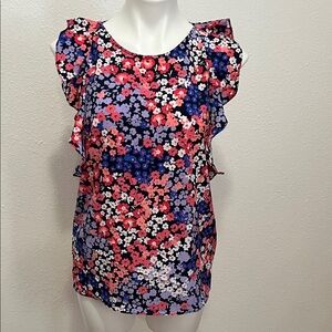 Juicy Couture Colrful Floral Top Sz M